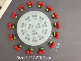 Molde silicona 13 mini cerezas